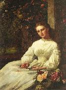 Lachtropius, Nicolaes Rosy Reverie oil on canvas